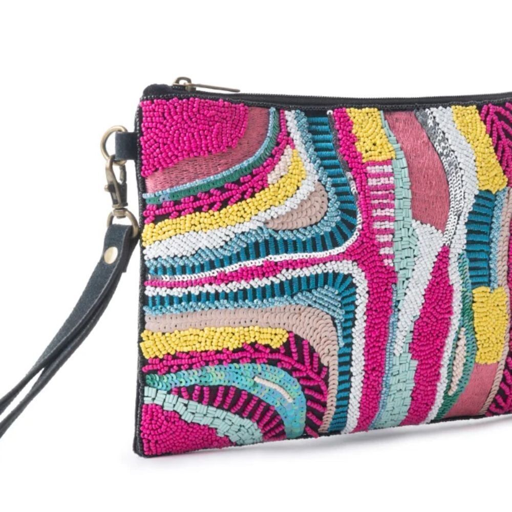 Flowing River Pouch In Pink - Picture 7 of 10